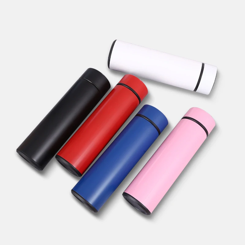 500ml Intelligent Digital LED Temperature Display Water Bottles Cup Flask Tea Infuser Vacuum Insulated Thermos Bottle