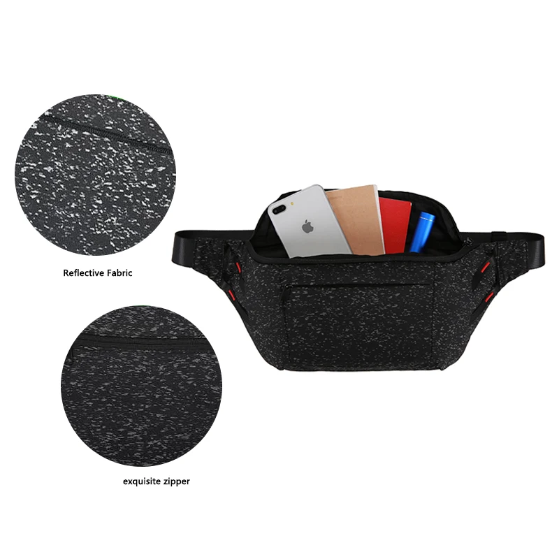 Новая модная дизайнерская Повседневная Уличная модная поясная сумка для бега нейлоновая поясная сумка с индивидуальным логотипом уличная спортивная поясная сумка для мужчин