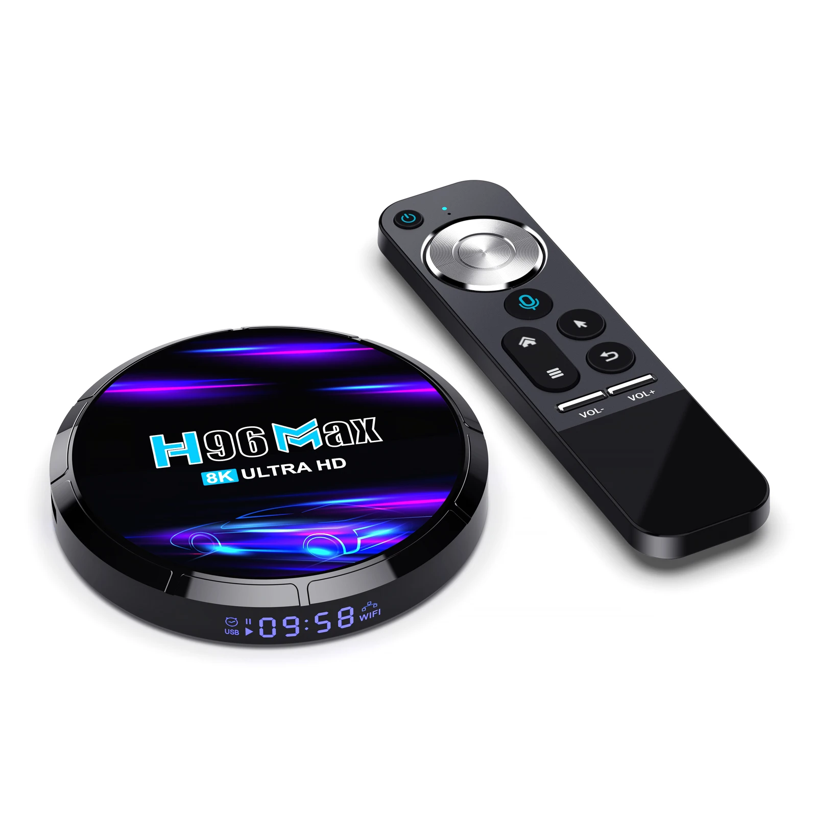 OEM/ODM service Android 12.0 H96 MAX M6  tv box support 8k allwinner H618 streaming Box 2.4G voice remote control media player