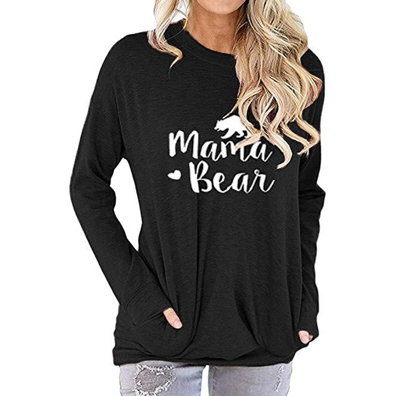 Wholesale New Fashion Design Custom Logo Long Sleeve Loose Tops Color Block O-Neck Pullover Top