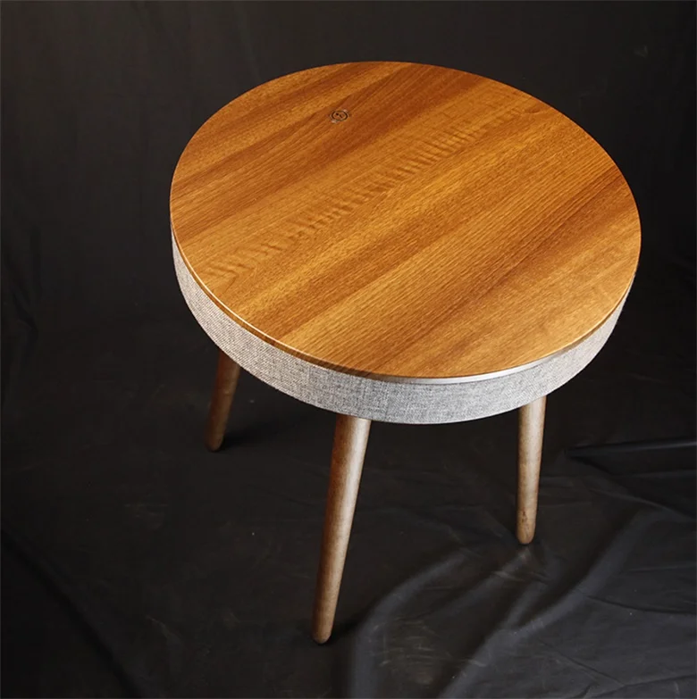 
Portable Table Speaker Living Room Wood Table Play Music And Wireless Charging 