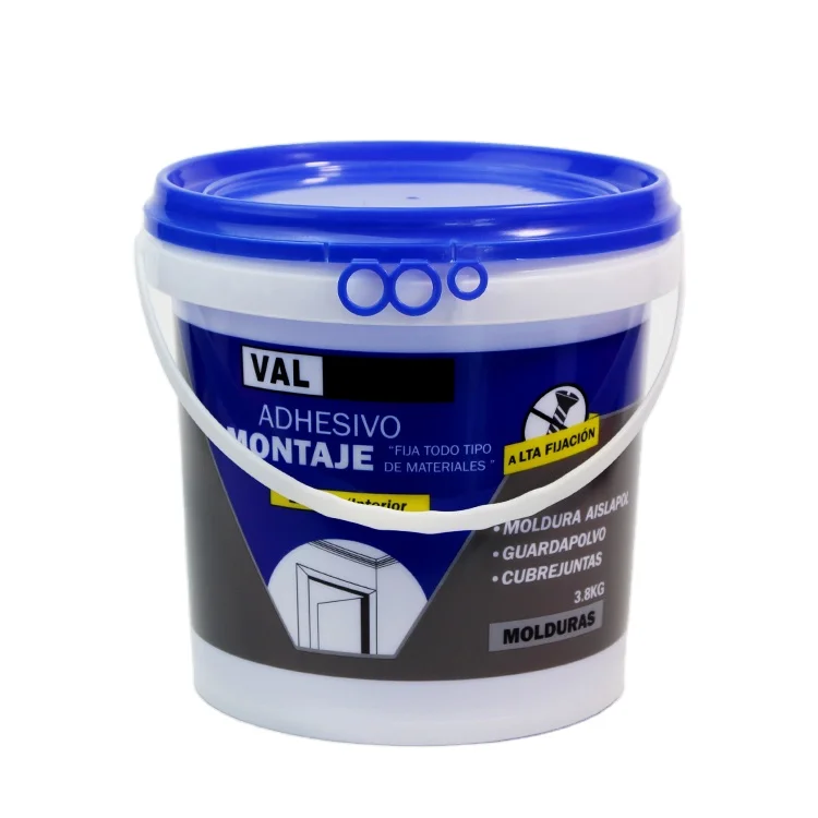 Промышленное пластиковое круглое ведро с ручкой и крышками 3 л