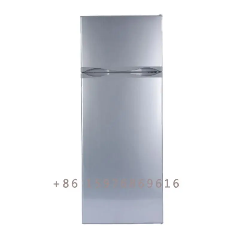12V/24V double doors top freezer 218liter BCD-218 solar refrigerator