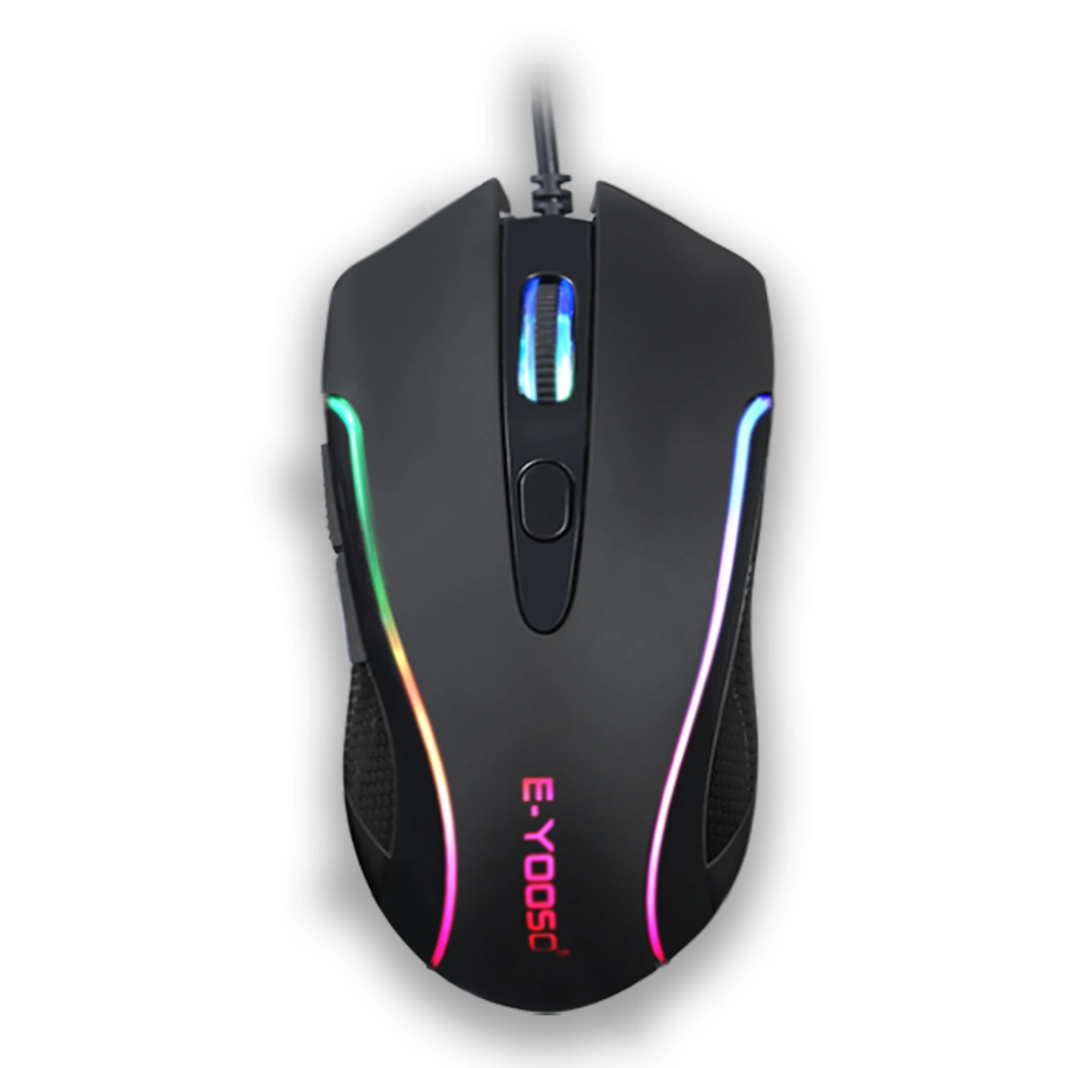 Popular RGB LED 6400DPI Ergonomics Desktop Laptop PC Computer Wired 7D Gamer Mice Raton Gaming Mouse