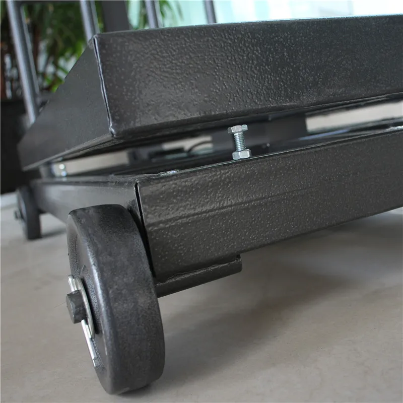 60*80cm 4 wheels fence 500kg heavy duty electronic platform weigh scale price