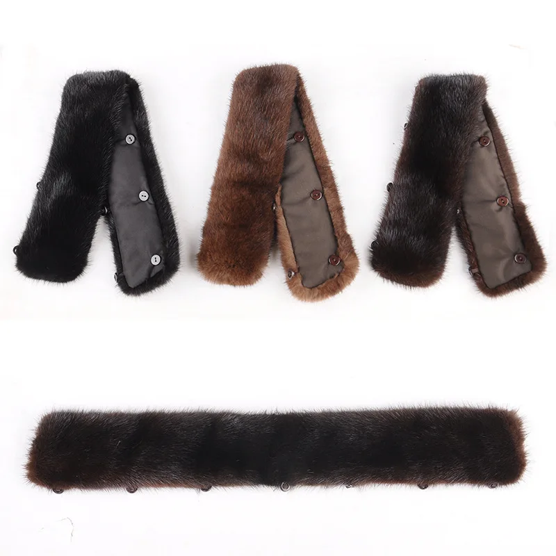real mink fur collar for men jacket coat