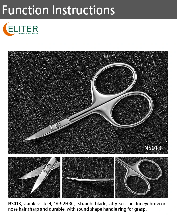Eliter Hot Sell In Stock Stainless Steel Medical Nail Scissors Nail Scissors Russian Scissors Russian Cuticle