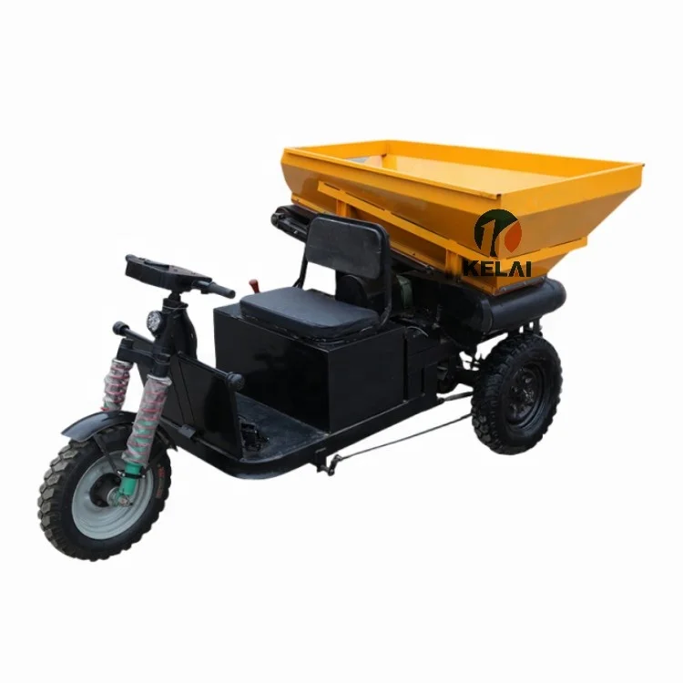Auto mini electric concrete material steel track feeding dumper