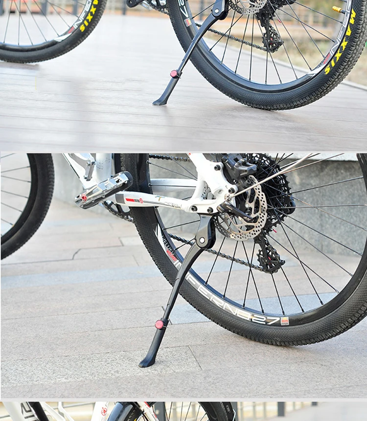 Strengthen Thickened Aluminum Alloy Parking Rack Mountain Bike Foot Stand Highway Side Support Bicycle Foot Support