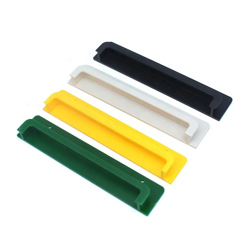 High quality Concealed Embedded Drawer Plastic Edge Handle Cabinet Door Pull Handle Hidden Cabinet Handle