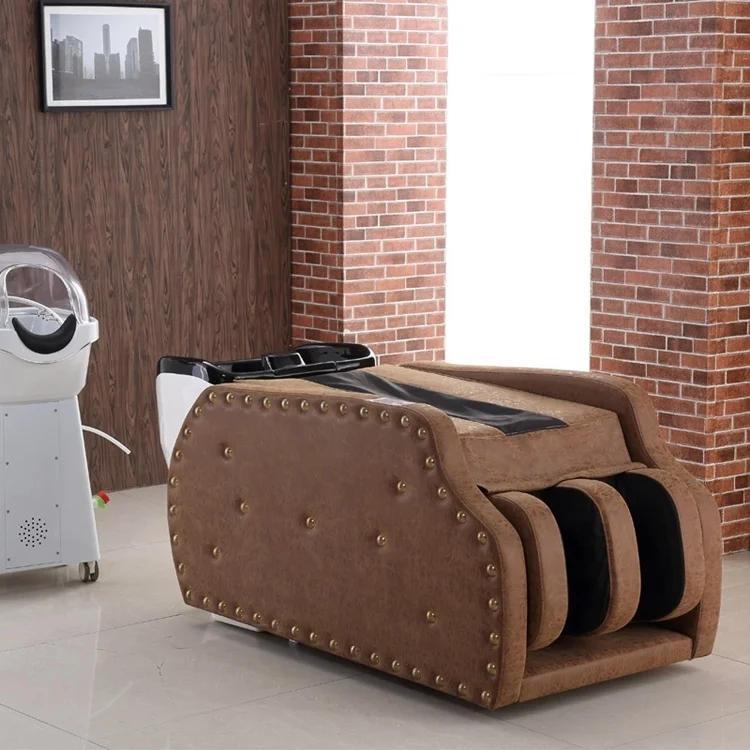 
Electric hair washing shampoo chair head washing body massage shampoo bed for barbershop use 