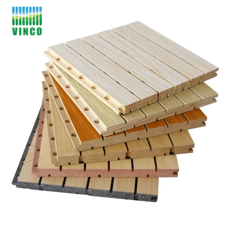 15mm laminated mdf board cheap slotted panel melamine wall panel laminated board
