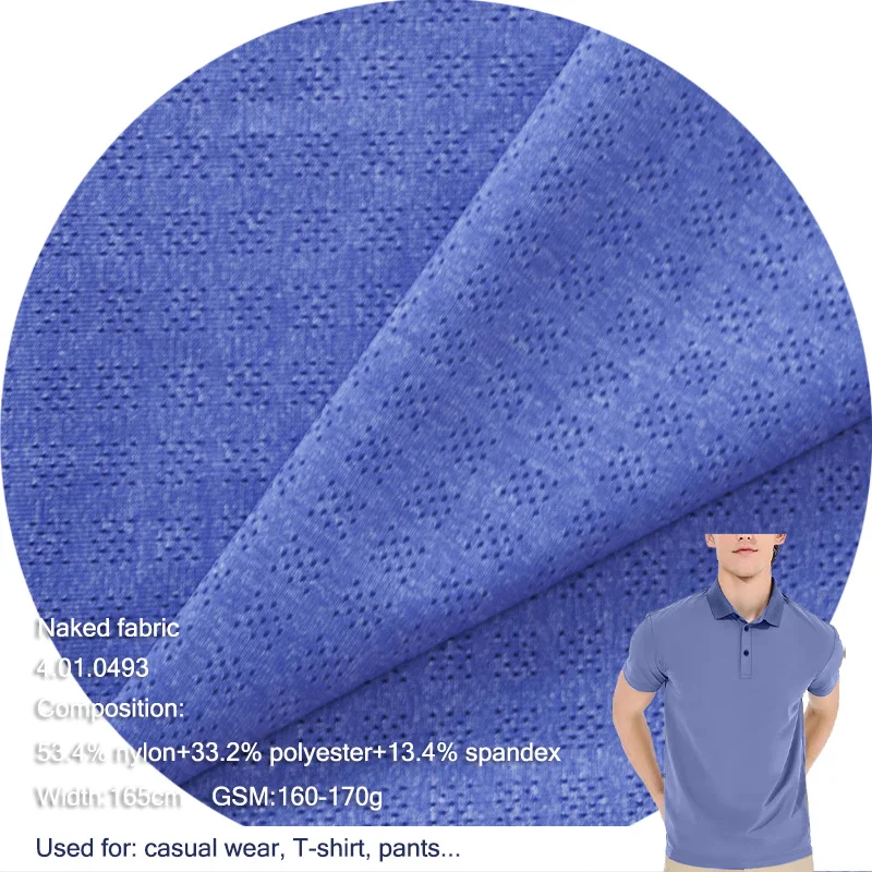 Pineapple Fabric Wholesaler 33.2% Polyester 53.4% Nylon  13.4% Spandex cool stretch comfortable Sportswear Fabric