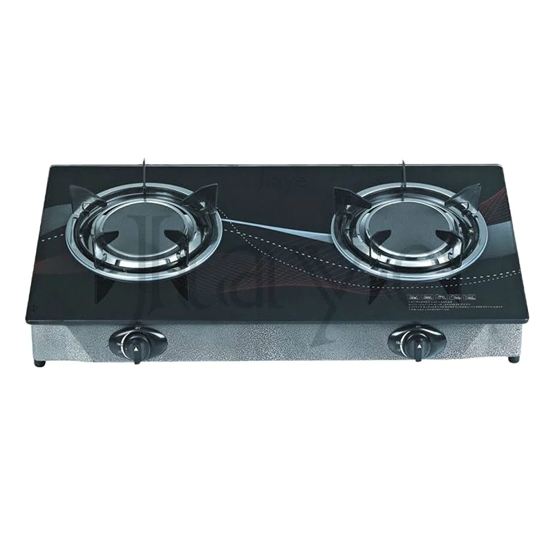 High quality Infrared 2 Burner Gas Cooker Tempered Glass Cooktop Gas Stove For Indoor Use