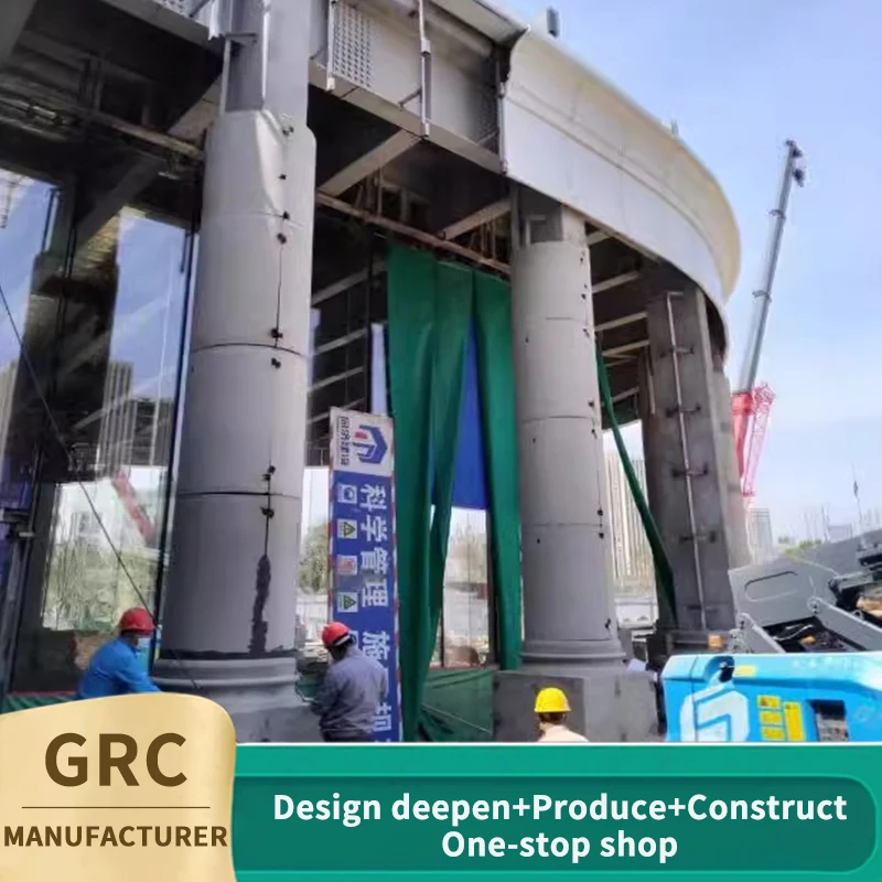 GRG армированная стекловолокном Гипсовая Штукатурка внутренняя арочная дверная рама для коридора