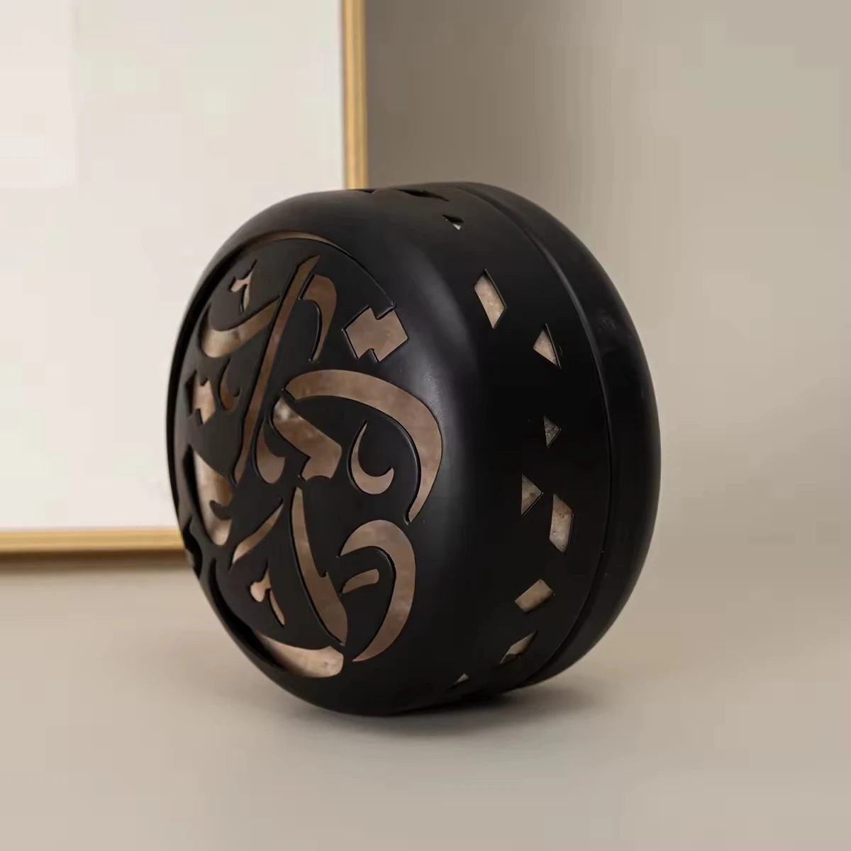 100% натуральный мрамор травертин мабхара мубхар кувшин уникальный Арабский Дизайн арабский каллиграфический бахур для уда