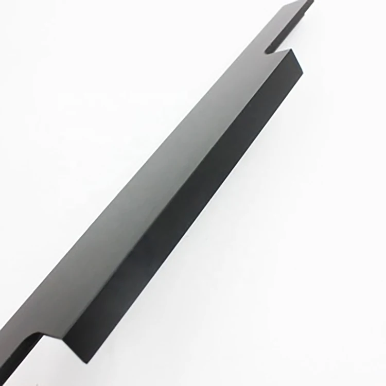 L shape edge pull handle competitive price aluminum high quality aluminum for furniture kitchen drawer edge