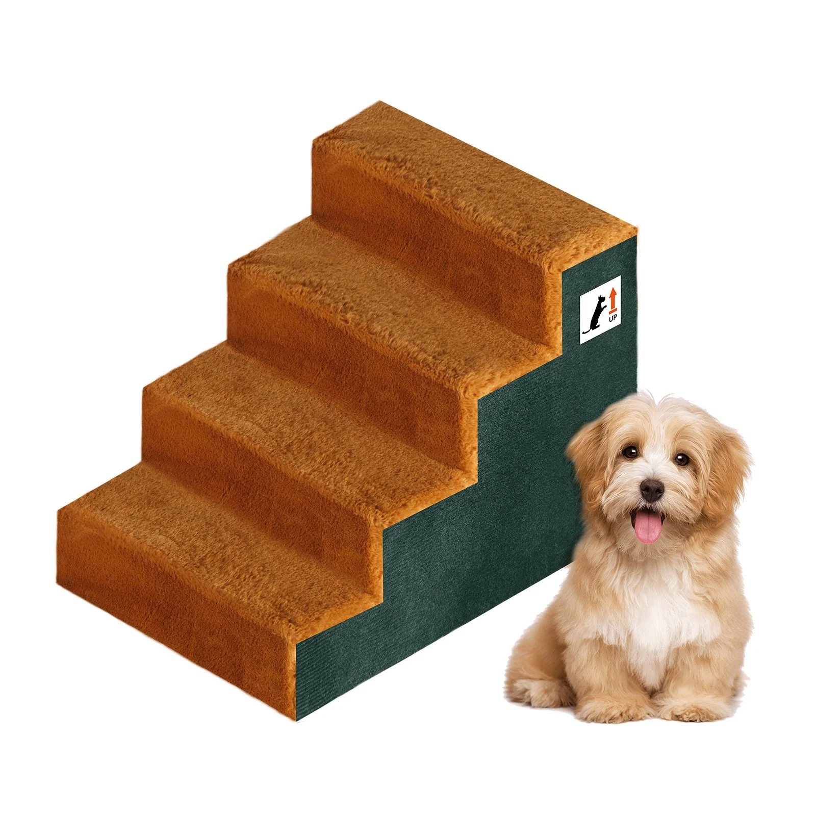 New Design Pet Ladder Assembled Disassembled Dog Stair with Four Layers Anti-slip Cat Dog Ladders