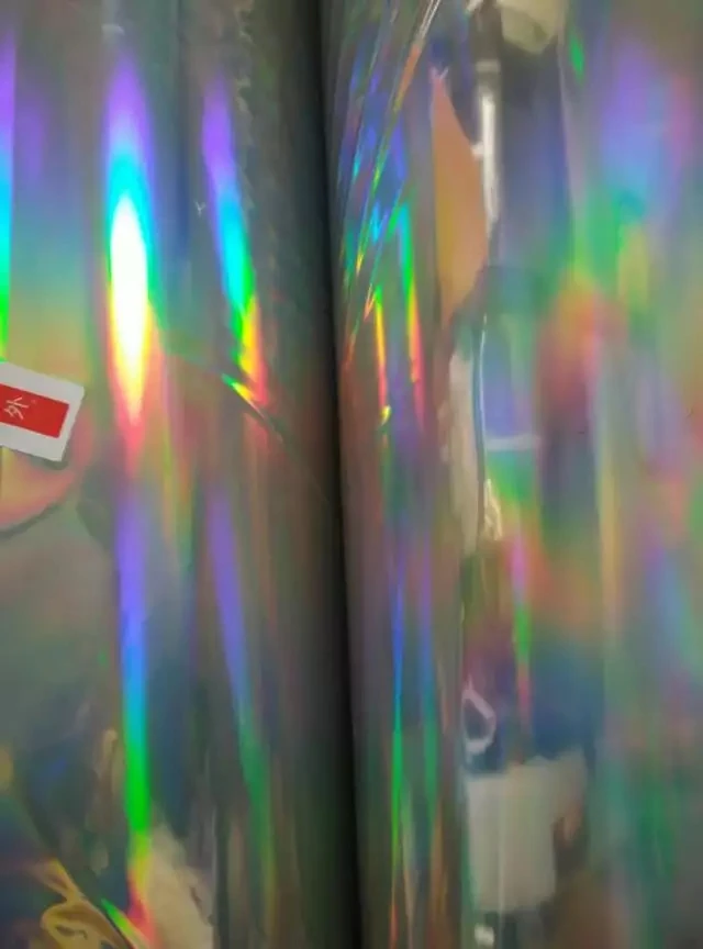 Best Selling Rainbow Holographic Thermal Lamination Holographic Film Roll PET BOPP Thermal Lamination Film