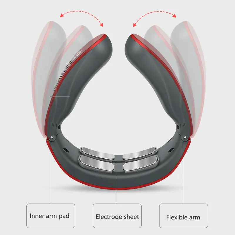 TENS Low Frequency Pulse Heating Cervical Spine Massage 4D Intelligent Electric Neck Massager