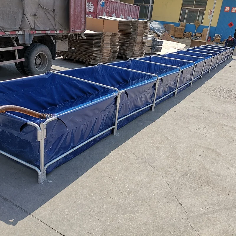 Folding Fish Farming Tank Tarpaulin Biofloc Tank For Tilapia/ Catfish Fish Pond