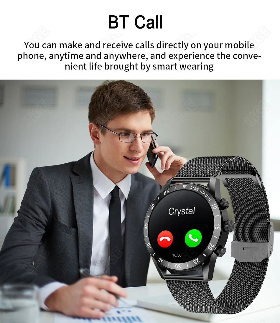 2022 New Smart Watch With Gift Box Men Full Touch Screen BT Call HD Music Playback Sports Fitness Watches For XIAOMI HUAWEI