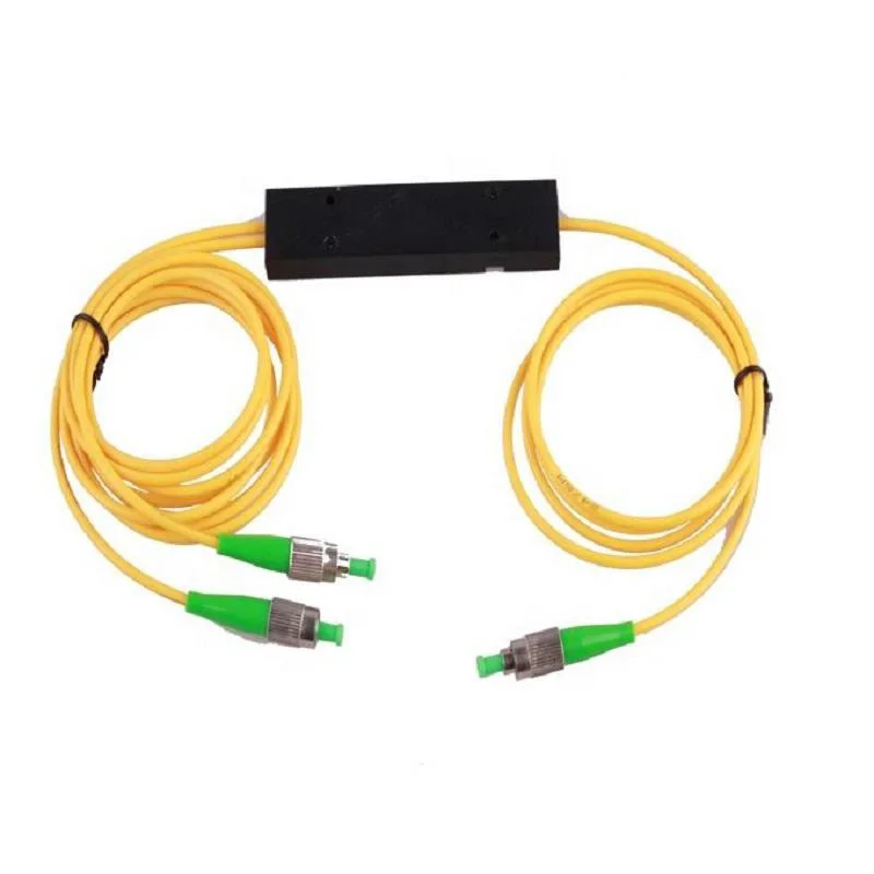 1 X 2 optical splitter OEM FIBERVISION FTTx PLC Splitter FC/UPC ABS Module Type  FTTx Network Solution