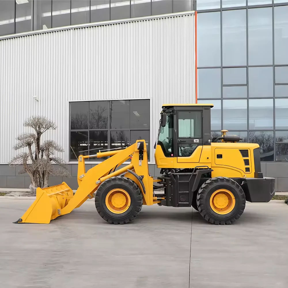 Easy to Operation Electric Loader 1.5ton Mini Loader 4x4 Wheel Loader Mechanical for Sale