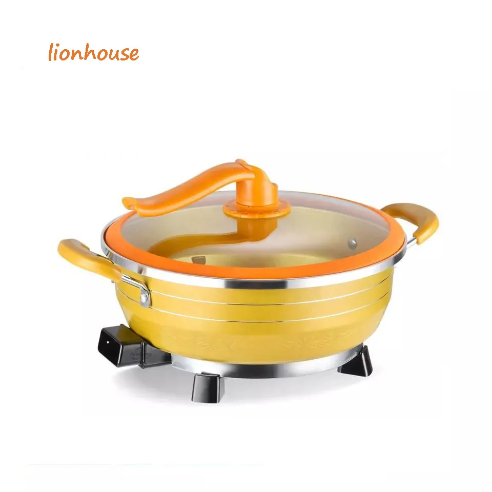 32cm Non stick  deep electric frying pan multipurpose electric cooking pot