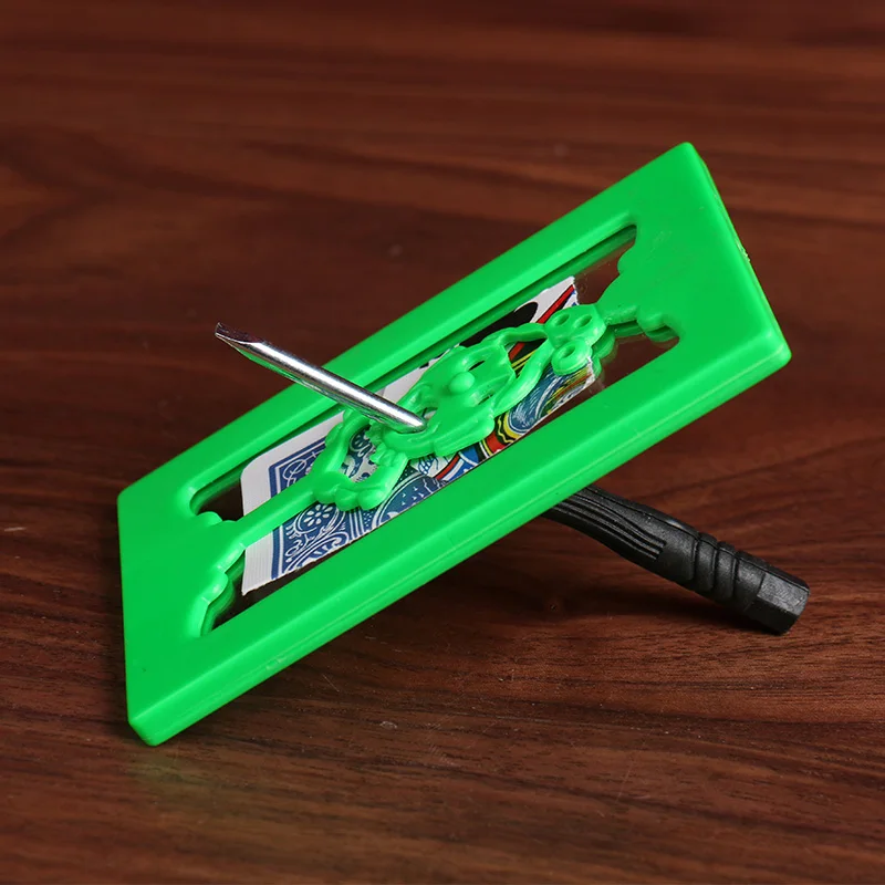 Penetration Frame Pencil Through Card and Frame classic penthrough paper Tricks Magician Close Up Gimmick Props Mentalism Comedy