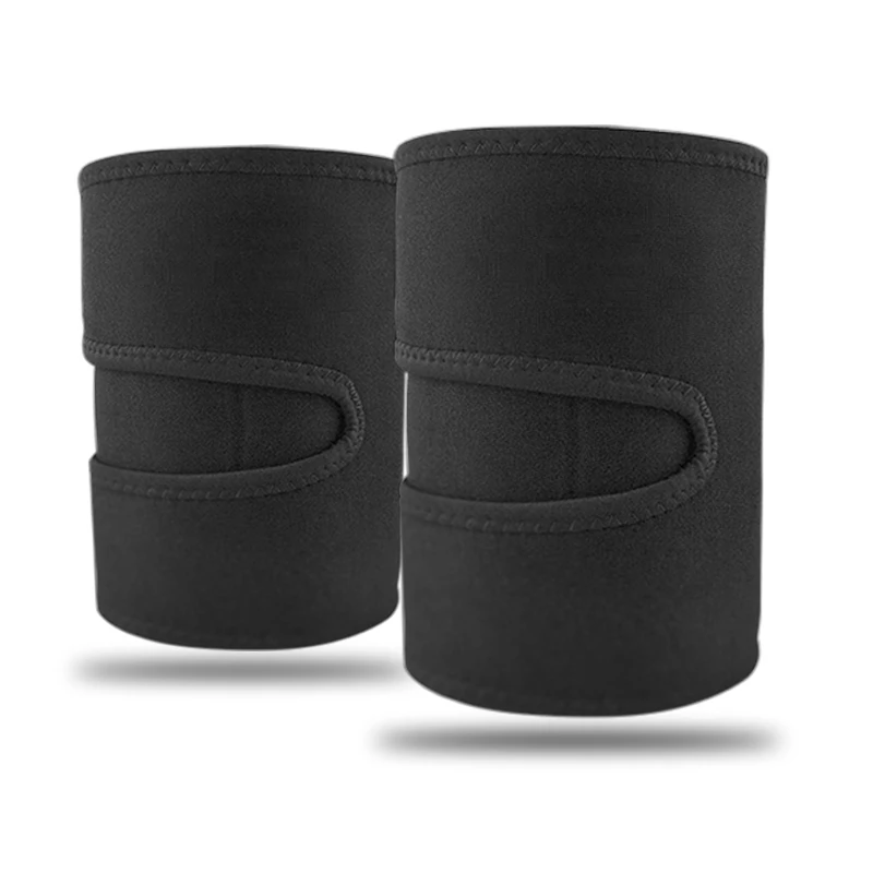 Оптовая продажа, спортивный эластичный неопреновый Регулируемый шарнирный бандаж на колено для бедра, профессиональный защитный бандаж на ноги для бега