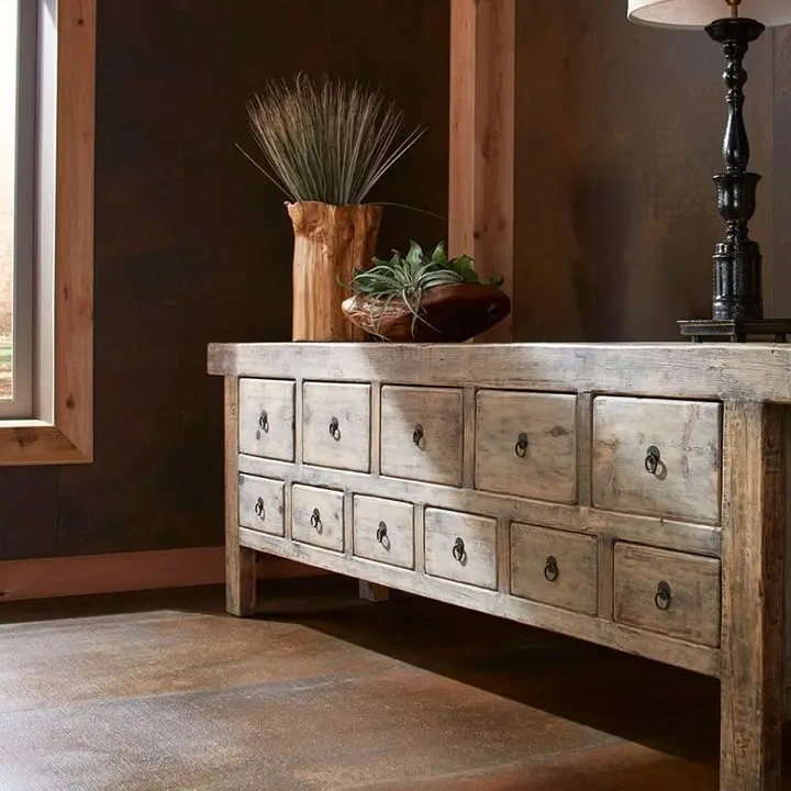 New arrival antique cabinets Chinese wooden dinning room furniture reclaimed wood wardrobes antique wood sideboards