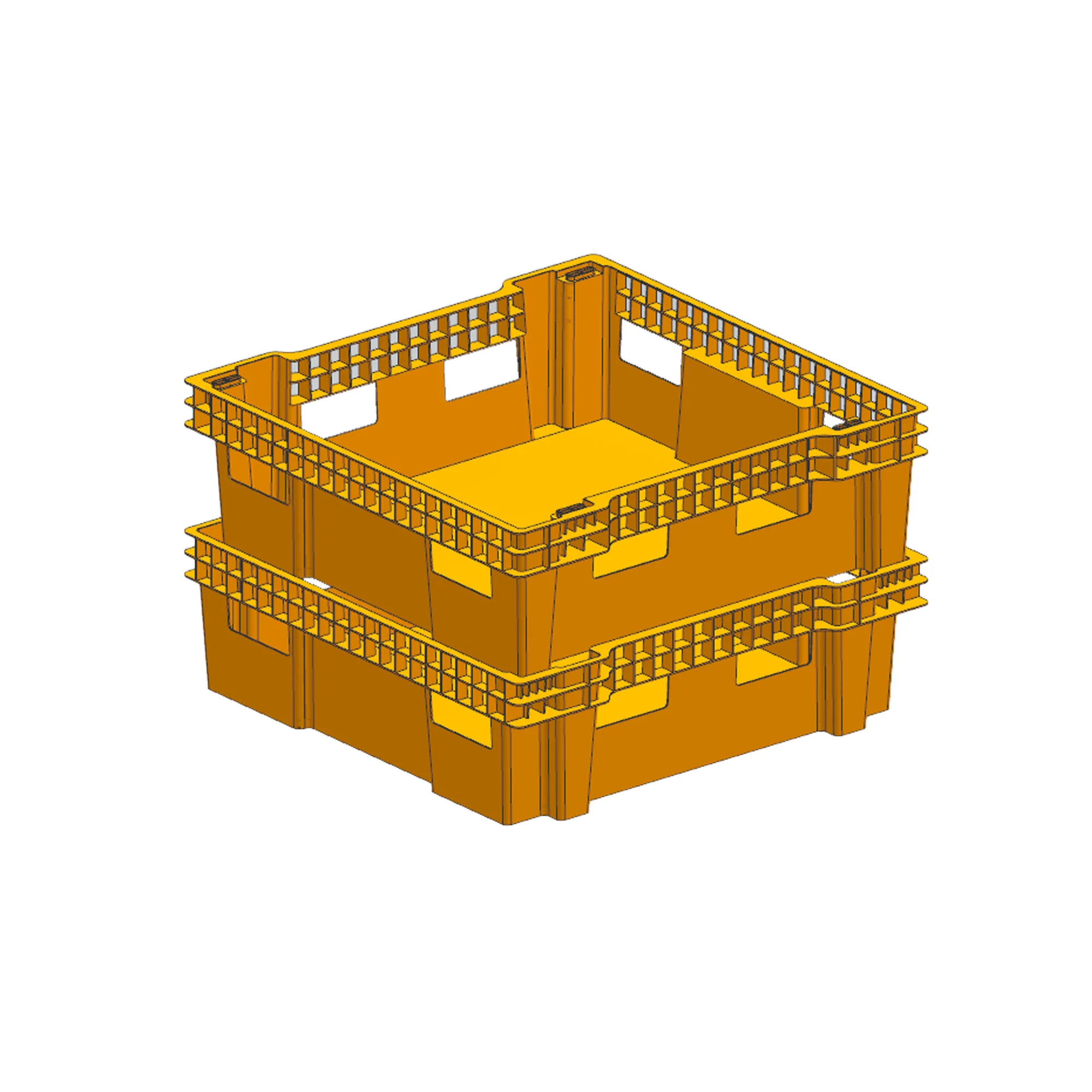 JOIN 1100*1100*350 Stackable Plastic Insect breeding boxes tray used for mealworms black soldier fly BSF buffalo worms crickets