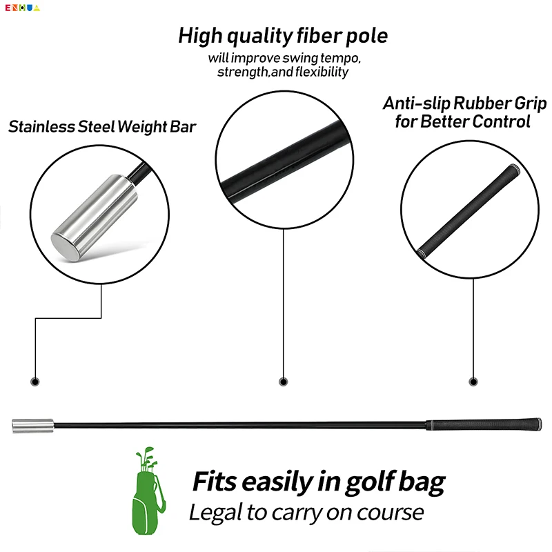 OEM ODM Factory Supply Golf Sound Swing Trainer Warm up Golf Practice stick Practice club Equipment For Golf Course