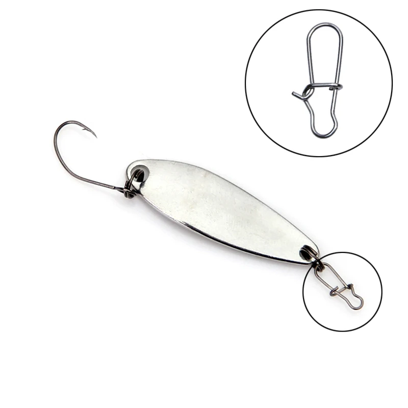 Stainless Steel Fast Clip Lock Snap Swivel Slid Rings Safety Snaps Fishing Hook Connector Tool