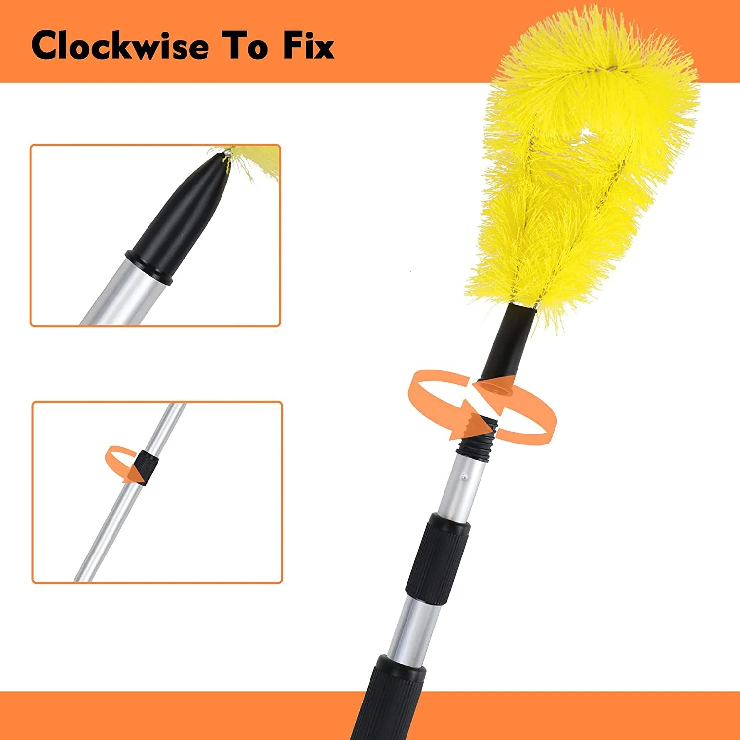 The New Telescopic Pole Easy Adjustable Cleaning Brush Gutter Guard cleaning Gutter