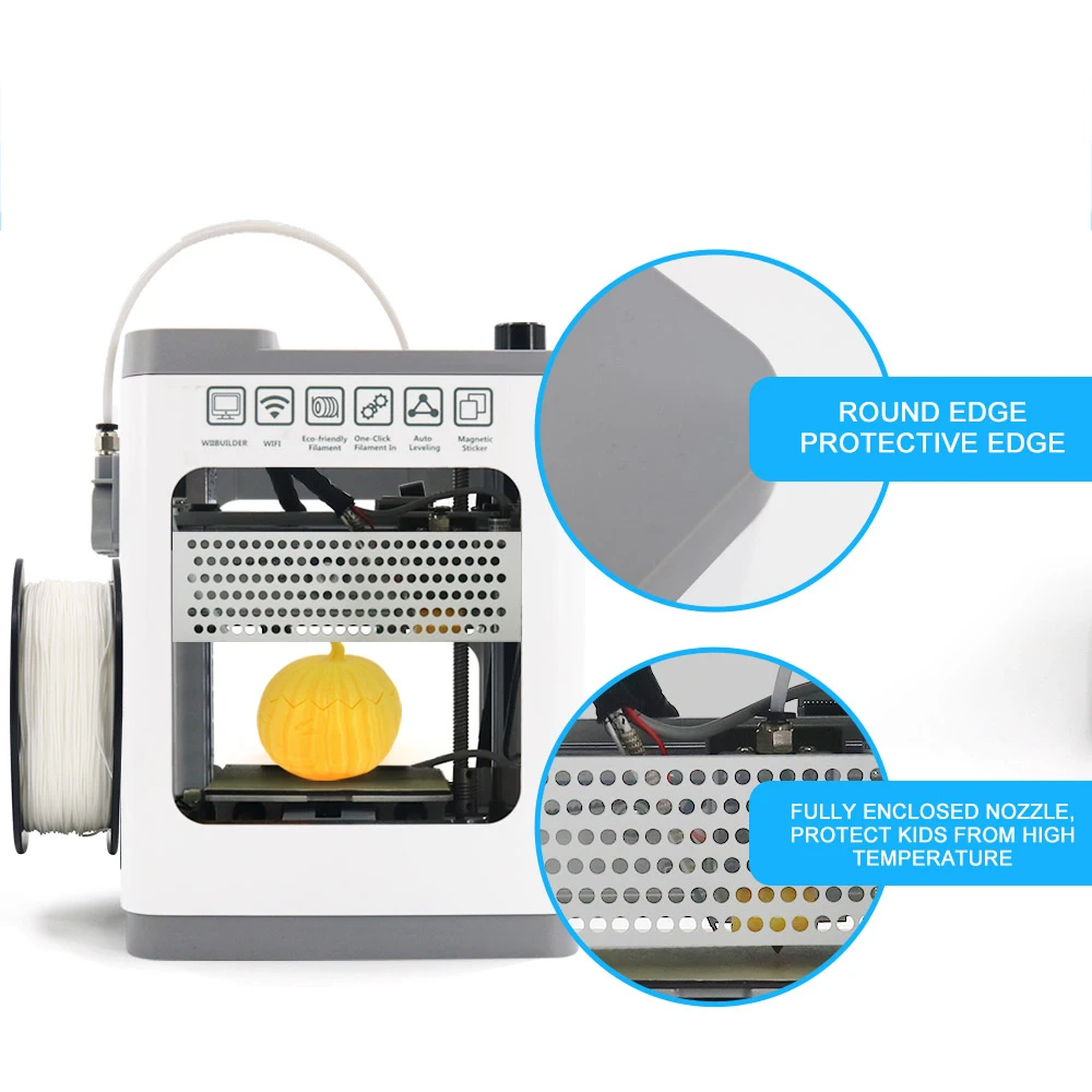 
FCC certified portable mini fdm 3d printer desktop for kids TINA2 Basic 