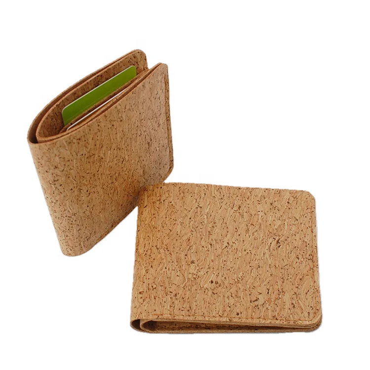 2021 Hot sale  Minimalist Natural Wallet Cork Leather Vegan  Eco-friendly Wallet