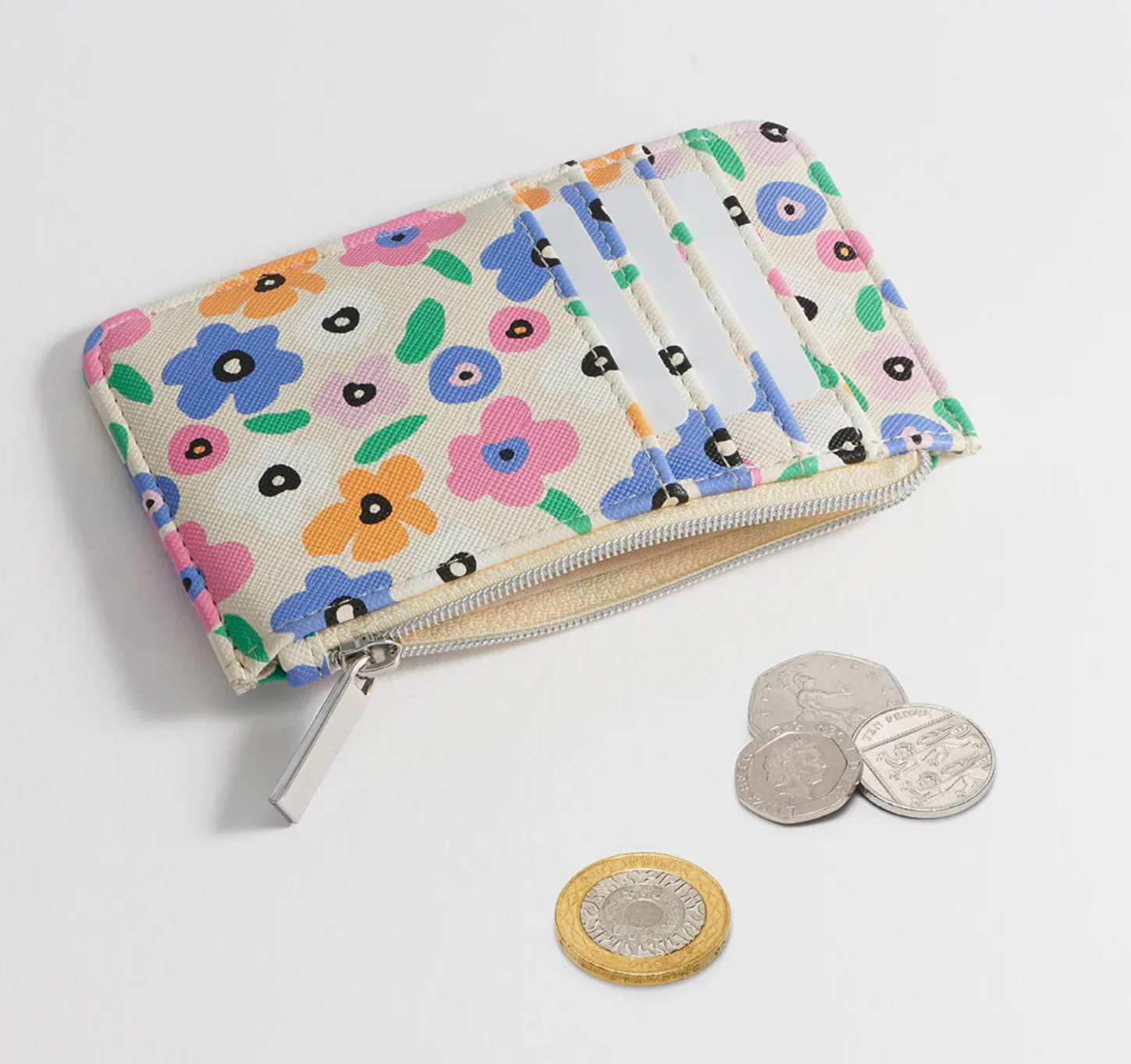 Small sublimation gift coin pouch faux leather atm id card purse custom print saffiano leather credit card holder for women