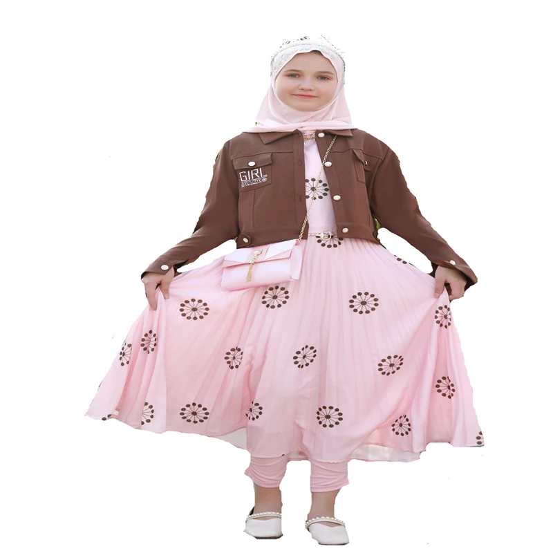 2023 Muslim Dresses Long Flare Sleeve Ramadan Gown Clothing Modest Fashion Satin Formal Turkey Islamic Dress