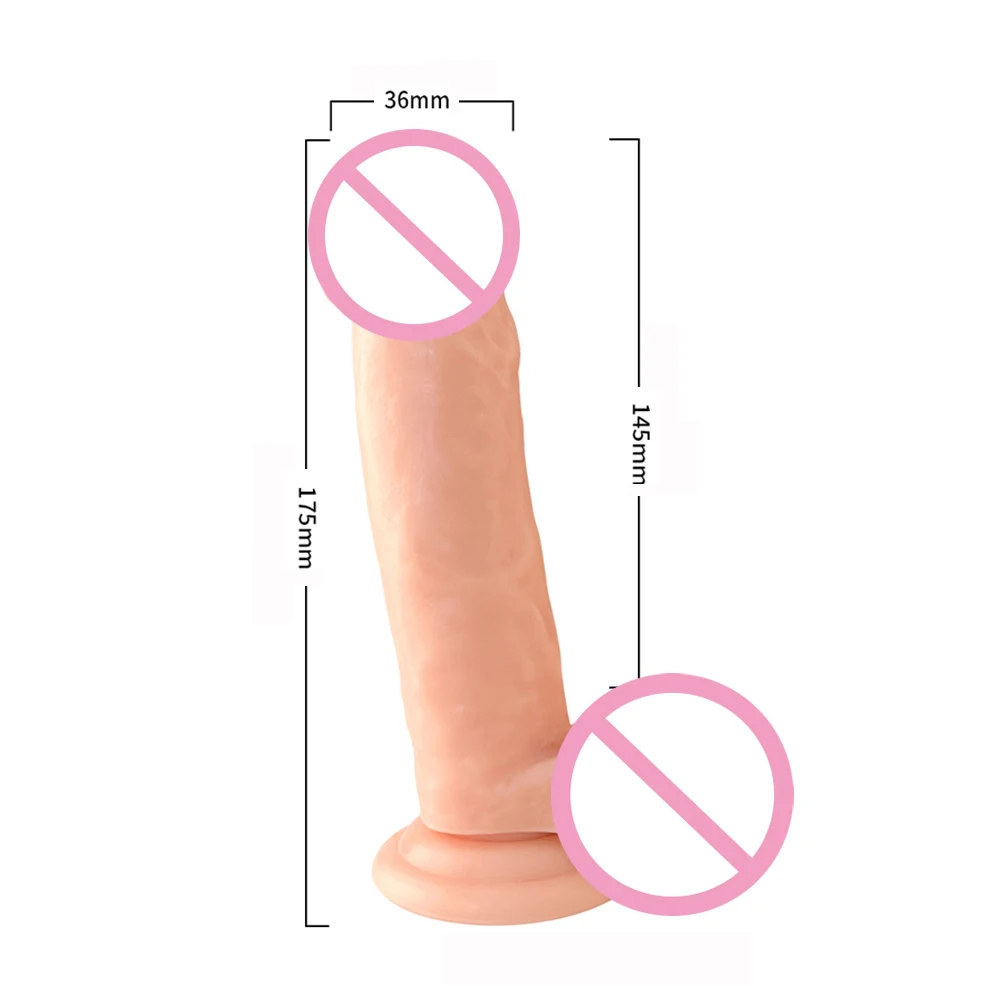 2023 American Hot-selling PVC Huge Realistic Dildo With Powerful Sucker Real Glans and Raised Testicle Vaginal G-spot Anal Dildo