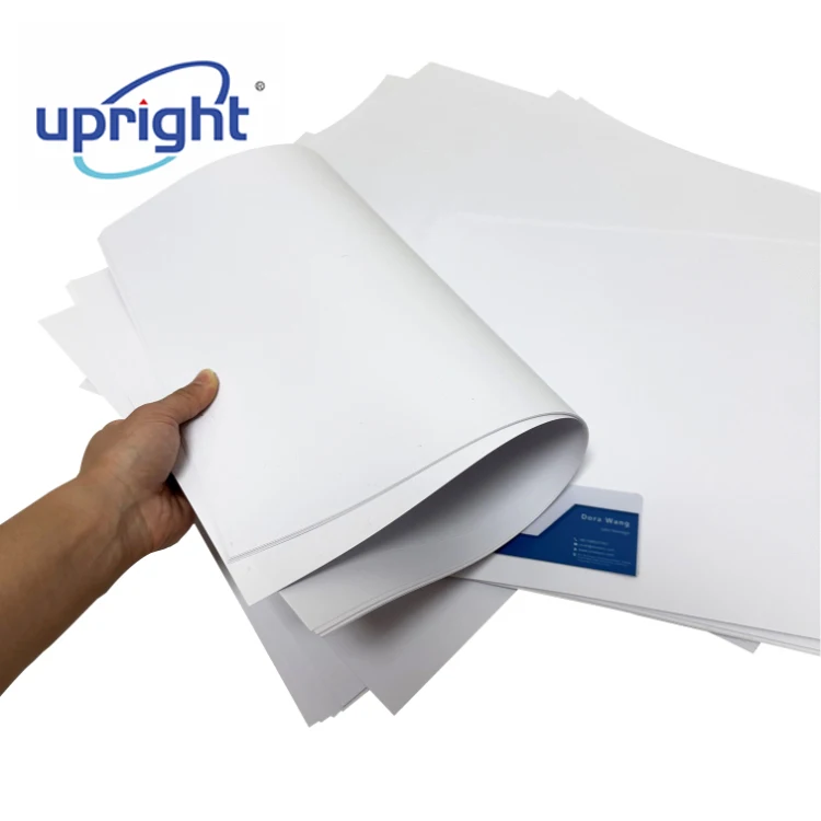 Upright glossy white pvc rigid Offset printing plastic sheet for making cards