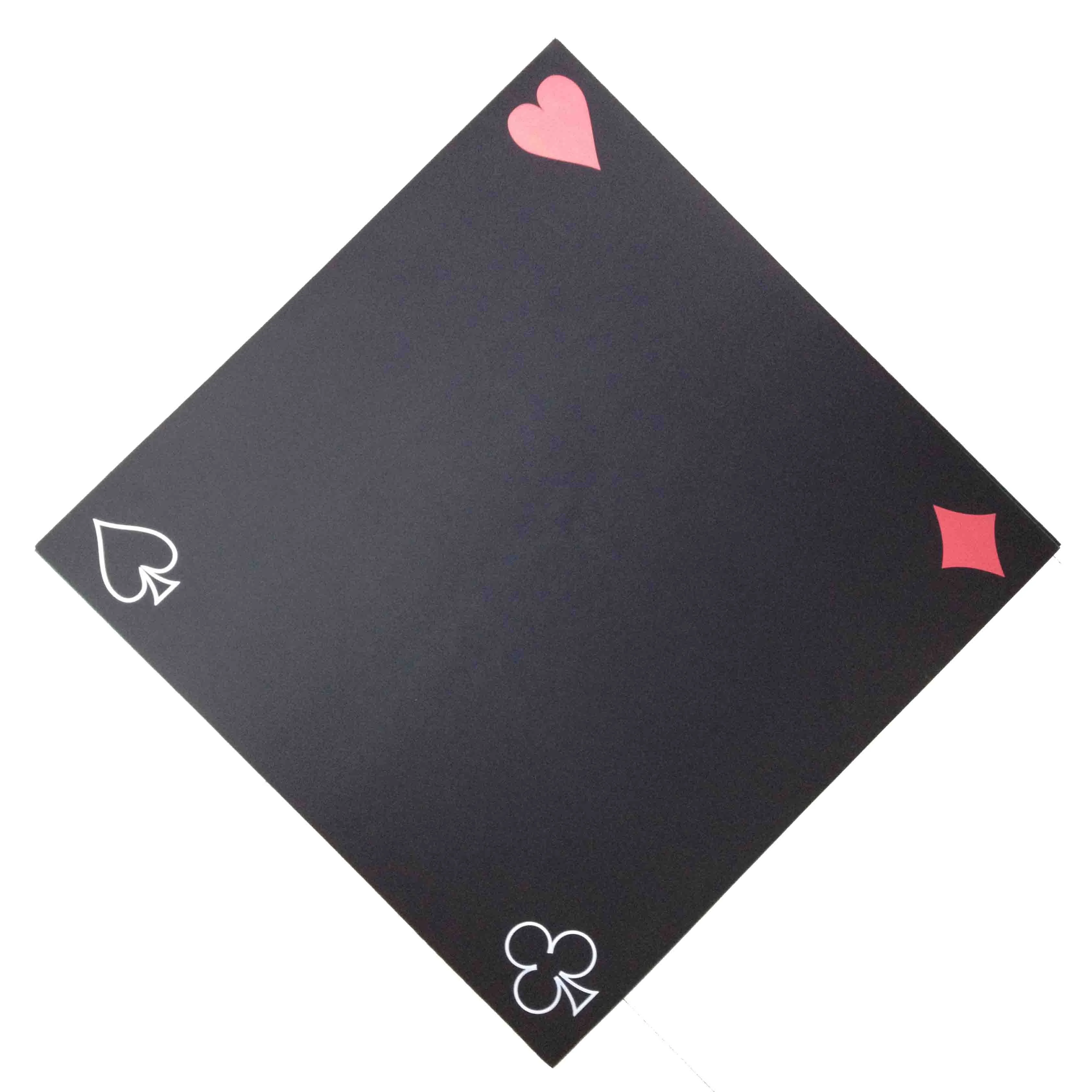 polyester fabric non skid sound proof rubber poker table mat large size 8 players poker casino poker mat