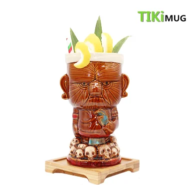  Креативная деревенская керамическая кружка ручной работы tiki размер и форма могут быть изготовлены на