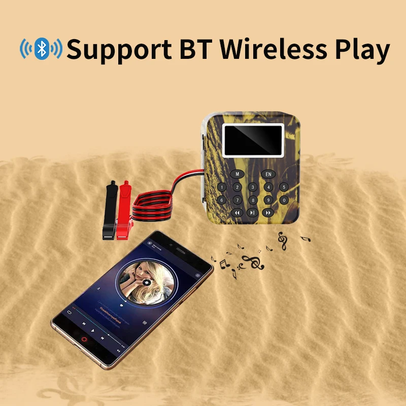 Waterproof Has PasSword And 210 Songs Hunting Electronic Bird Sound Duck Caller Machine  For Bird