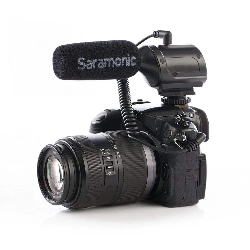  Saramonic SR-PMIC1 без батареи накамерный конденсаторный микрофон для однообъективных цифровых зеркальных фотокамер и записывающих зеркальные видеокамеры звукозаписывающее