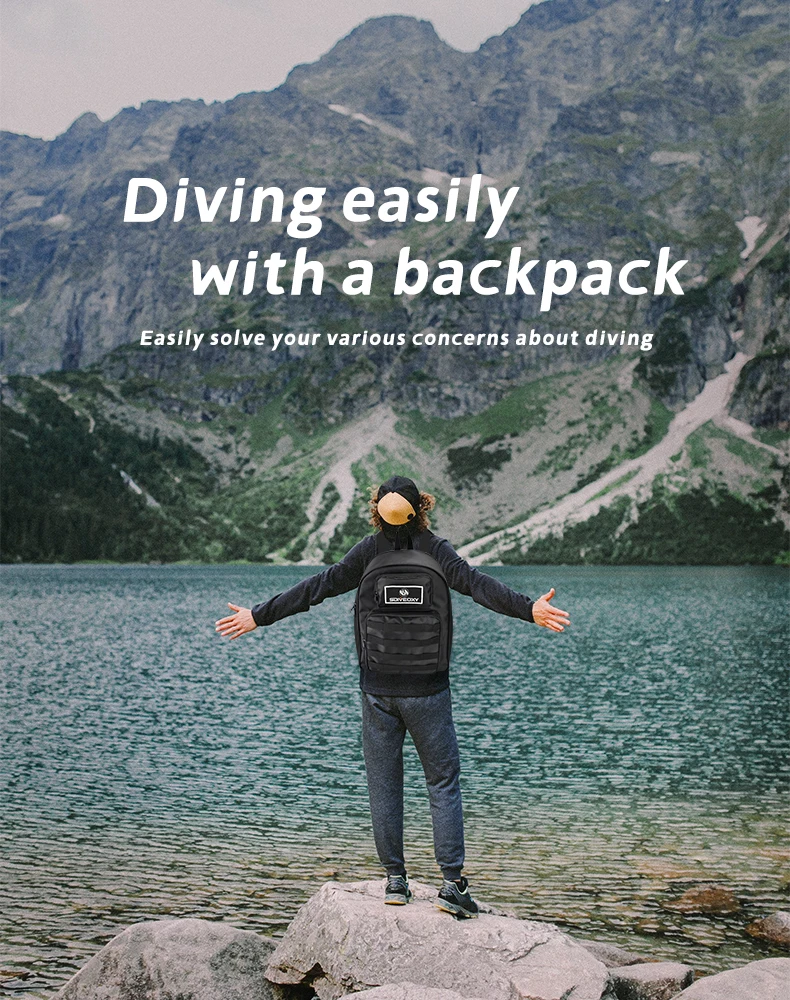 SDIVEOXY Portable Electric New Diving Ventilator Diving Equipment Scuba Artificial Gills Equipment For Diving Fishing