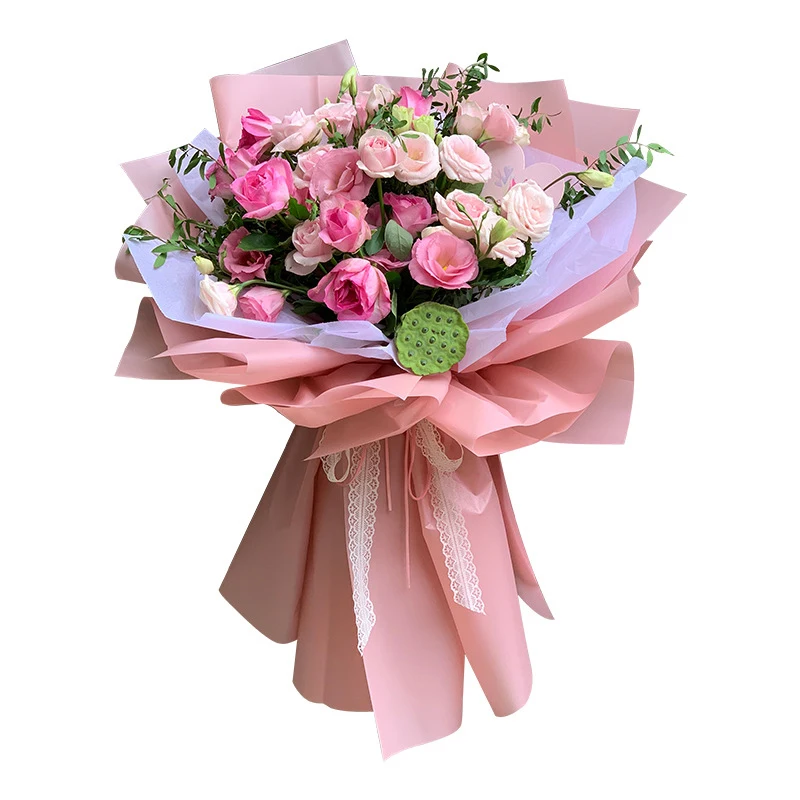 Aluminum tube hand cream flowers tissue eco friendly wrapping paper