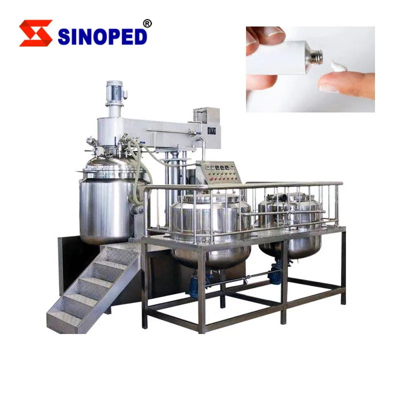 Toothpaste emulsifier milk pasteurizer and homogenizer mixer machine