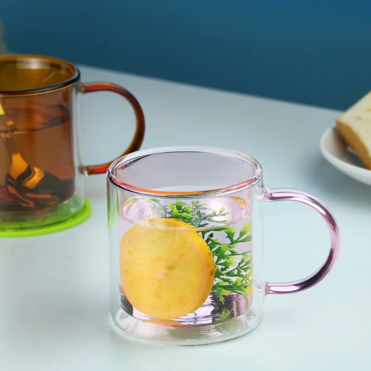 Classic Manufacture Home Coffee High Borosilicate Double Wall Glass Cup